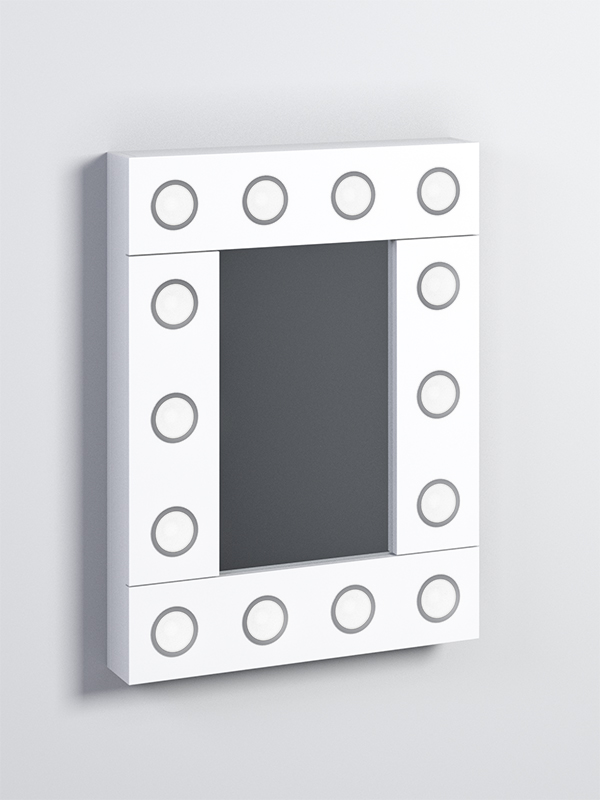 Зеркало настенное Стиль №1, Белый