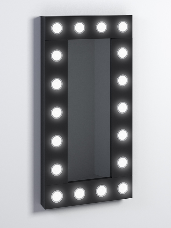 Зеркало настенное Стиль №3, Черный