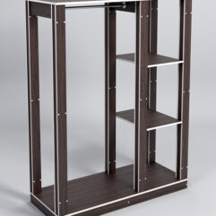 Стойка ФАВОРИТ №2, Дуб Венге, кромка Крем Вайс