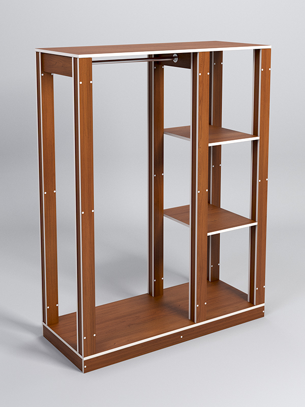 Стойка ФАВОРИТ №2, Орех, кромка белая