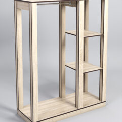 Стойка ФАВОРИТ №2, Дуб Сонома, кромка Дуб Венге