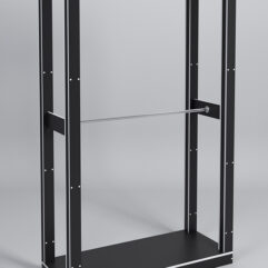 Стойка ФАВОРИТ №3, Черный, кромка белая