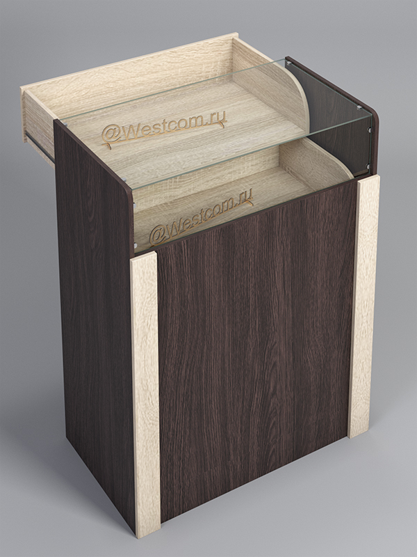 Прилавок Секрет №1, Дуб Венге + Дуб Сонома