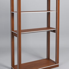 Стойка ФАВОРИТ №4, Орех, кромка Крем Вайс