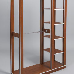 Стойка ФАВОРИТ №5, Орех, кромка белая