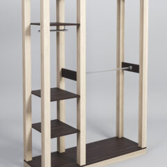 Стойка ФАВОРИТ №6, Дуб Сонома, полки Дуб Венге