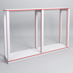 Стойка ФАВОРИТ №7, Белый, кромка красная