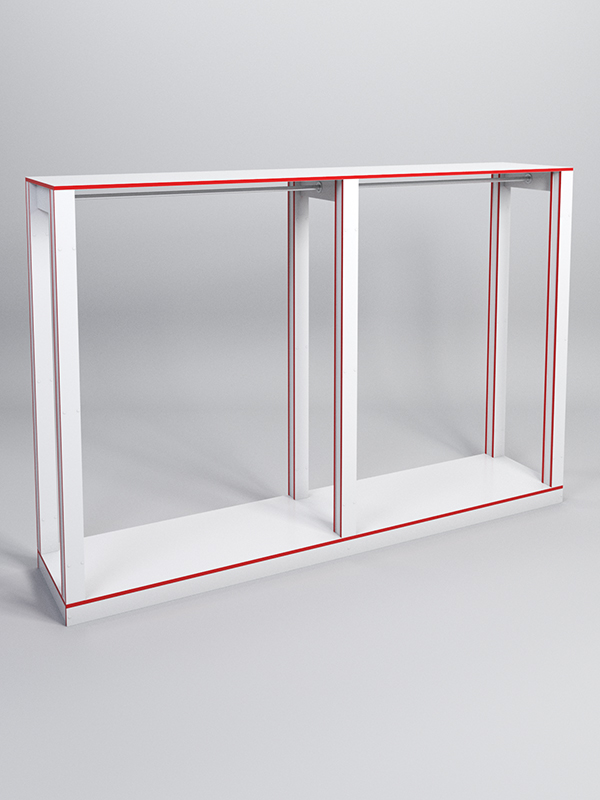 Стойка ФАВОРИТ №7, Белый, кромка красная