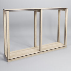 Стойка ФАВОРИТ №7, Дуб Сонома, кромка Дуб Венге