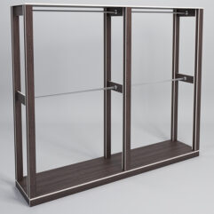 Стойка ФАВОРИТ №8, Дуб Венге, кромка Крем Вайс