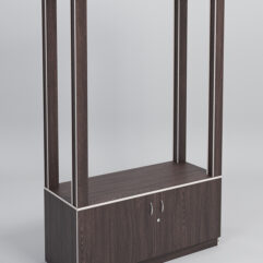 Стойка ФАВОРИТ №9-1, Дуб Венге, кромка Крем Вайс