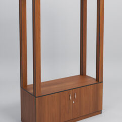 Стойка ФАВОРИТ №9-1, Орех, кромка черная