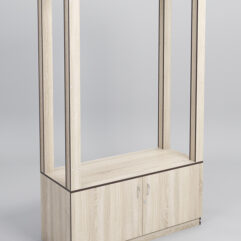 Стойка ФАВОРИТ №9-1, Дуб Сонома, кромка Дуб Венге