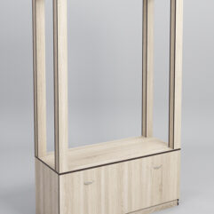 Стойка ФАВОРИТ №9-2, Дуб Сонома, кромка Дуб Венге