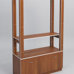 Стойка ФАВОРИТ №10-2, Орех, кромка белая