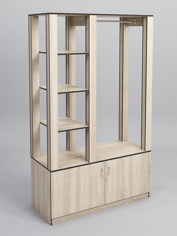 Стойка ФАВОРИТ №11-1, Дуб Сонома, кромка Дуб Венге