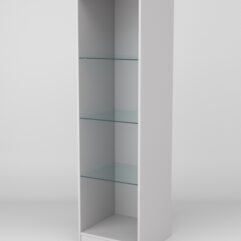 Витрина АСТРА ХИТ ПРОДАЖ №2-1 (без дверки, задняя стенка - ДСП), Серый