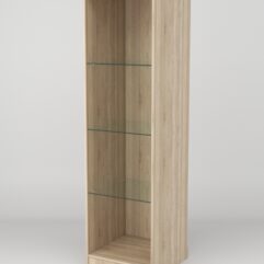 Витрина АСТРА ХИТ ПРОДАЖ №2-1 (без дверки, задняя стенка - ДСП), Дуб Сонома