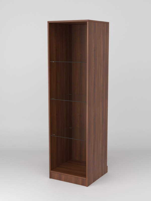 Витрина АСТРА ХИТ ПРОДАЖ №2-1 (без дверки, задняя стенка - ДСП), Орех