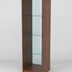 Витрина АСТРА ХИТ ПРОДАЖ №2 (без дверки, задняя стенка - стекло), Орех