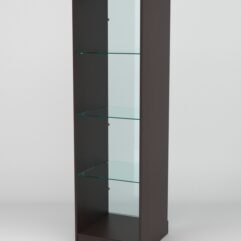 Витрина АСТРА ХИТ ПРОДАЖ №2 (без дверки, задняя стенка - стекло), Дуб Венге