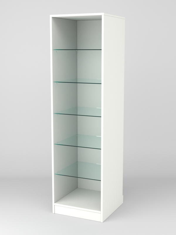 Витрина АСТРА ХИТ ПРОДАЖ №502-1 (без дверки, задняя стенка - ДСП), Белый