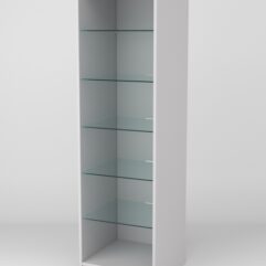 Витрина АСТРА ХИТ ПРОДАЖ №502-1 (без дверки, задняя стенка - ДСП), Серый