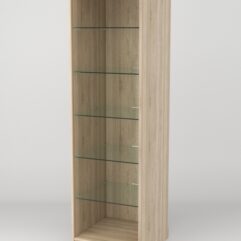 Витрина АСТРА ХИТ ПРОДАЖ №502-1 (без дверки, задняя стенка - ДСП), Дуб Сонома