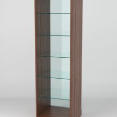 Витрина АСТРА ХИТ ПРОДАЖ №502 (без дверки, задняя стенка - стекло), Орех