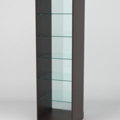 Витрина АСТРА ХИТ ПРОДАЖ №502 (без дверки, задняя стенка - стекло), Дуб Венге