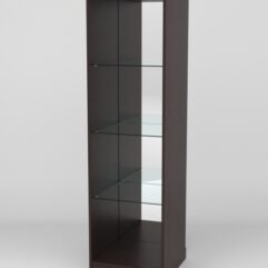 Витрина АСТРА ХИТ ПРОДАЖ №4 (без дверки, задняя стенка - зеркало), Дуб Венге