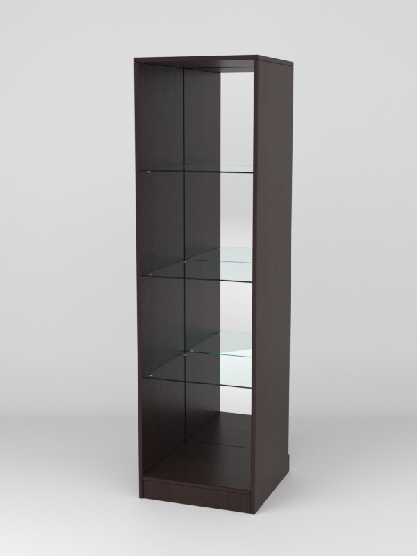 Витрина АСТРА ХИТ ПРОДАЖ №4 (без дверки, задняя стенка - зеркало), Дуб Венге