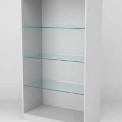 Витрина АСТРА ХИТ ПРОДАЖ №6-1 (без дверок, задняя стенка - ДСП), Серый