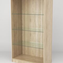 Витрина АСТРА ХИТ ПРОДАЖ №6-1 (без дверок, задняя стенка - ДСП), Дуб Сонома