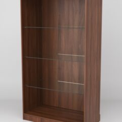Витрина АСТРА ХИТ ПРОДАЖ №6-1 (без дверок, задняя стенка - ДСП), Орех