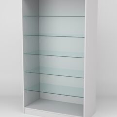 Витрина АСТРА ХИТ ПРОДАЖ №506-1 (без дверок, задняя стенка - ДСП), Серый