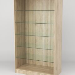 Витрина АСТРА ХИТ ПРОДАЖ №506-1 (без дверок, задняя стенка - ДСП), Дуб Сонома