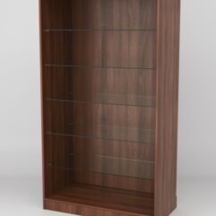 Витрина АСТРА ХИТ ПРОДАЖ №506-1 (без дверок, задняя стенка - ДСП), Орех