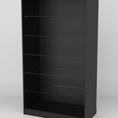 Витрина АСТРА ХИТ ПРОДАЖ №506-1 (без дверок, задняя стенка - ДСП), Черный