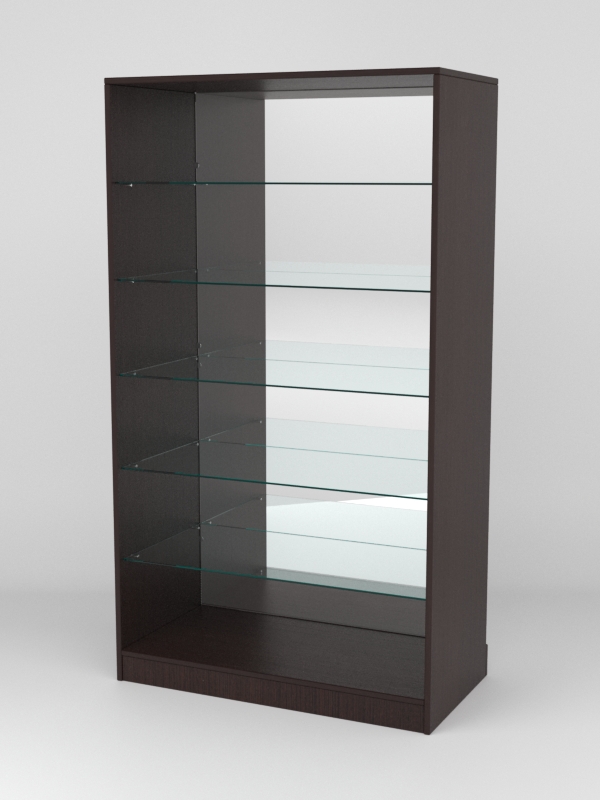 Витрина АСТРА ХИТ ПРОДАЖ №508 (без дверок, задняя стенка - зеркало), Дуб Венге