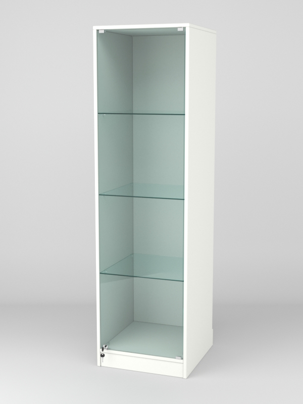 Витрина АСТРА ХИТ ПРОДАЖ №1-1 (с дверкой, задняя стенка - ДСП), Белый