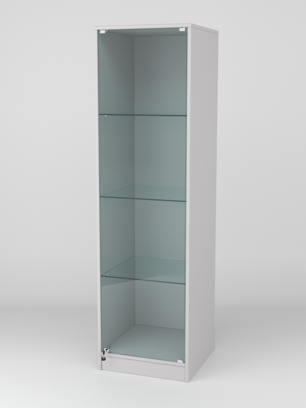 Витрина АСТРА ХИТ ПРОДАЖ №1-1 (с дверкой, задняя стенка - ДСП), Серый