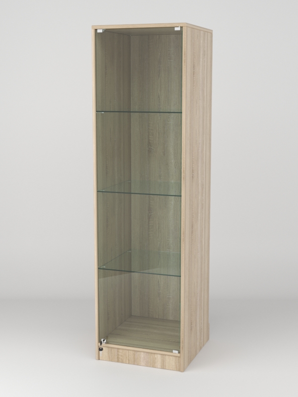 Витрина АСТРА ХИТ ПРОДАЖ №1-1 (с дверкой, задняя стенка - ДСП), Дуб Сонома