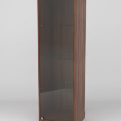 Витрина АСТРА ХИТ ПРОДАЖ №1-1 (с дверкой, задняя стенка - ДСП), Орех