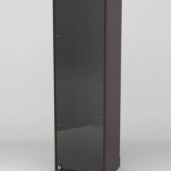 Витрина АСТРА ХИТ ПРОДАЖ №1-1 (с дверкой, задняя стенка - ДСП), Дуб Венге