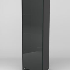 Витрина АСТРА ХИТ ПРОДАЖ №1-1 (с дверкой, задняя стенка - ДСП), Черный