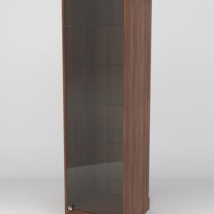 Витрина АСТРА ХИТ ПРОДАЖ №501-1 (с дверкой, задняя стенка - ДСП), Орех