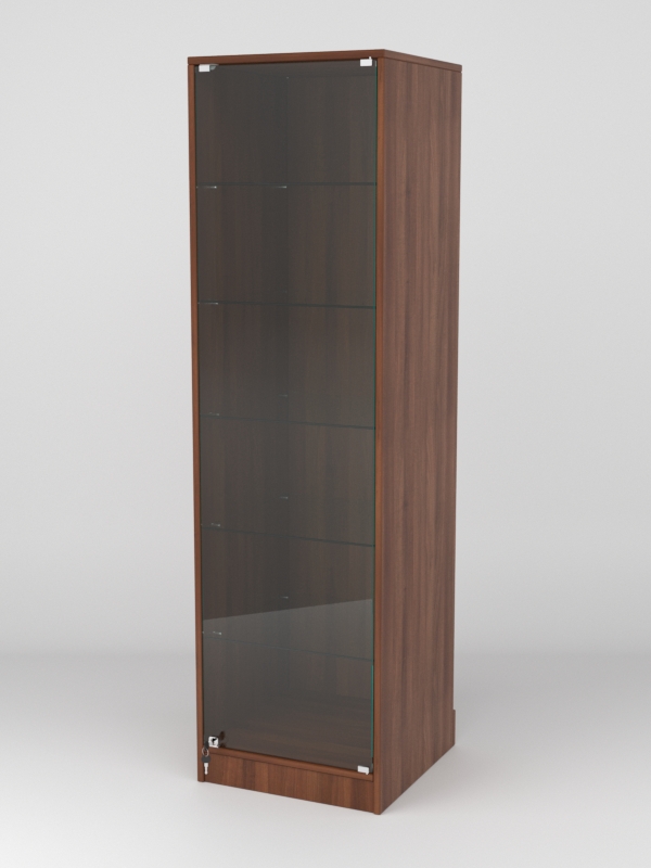 Витрина АСТРА ХИТ ПРОДАЖ №501-1 (с дверкой, задняя стенка - ДСП), Орех