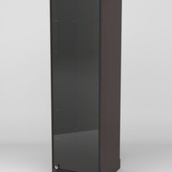 Витрина АСТРА ХИТ ПРОДАЖ №501-1 (с дверкой, задняя стенка - ДСП), Дуб Венге