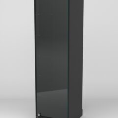 Витрина АСТРА ХИТ ПРОДАЖ №501-1 (с дверкой, задняя стенка - ДСП), Черный